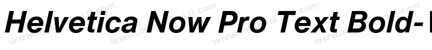 Helvetica Now Pro Text Bold字体转换